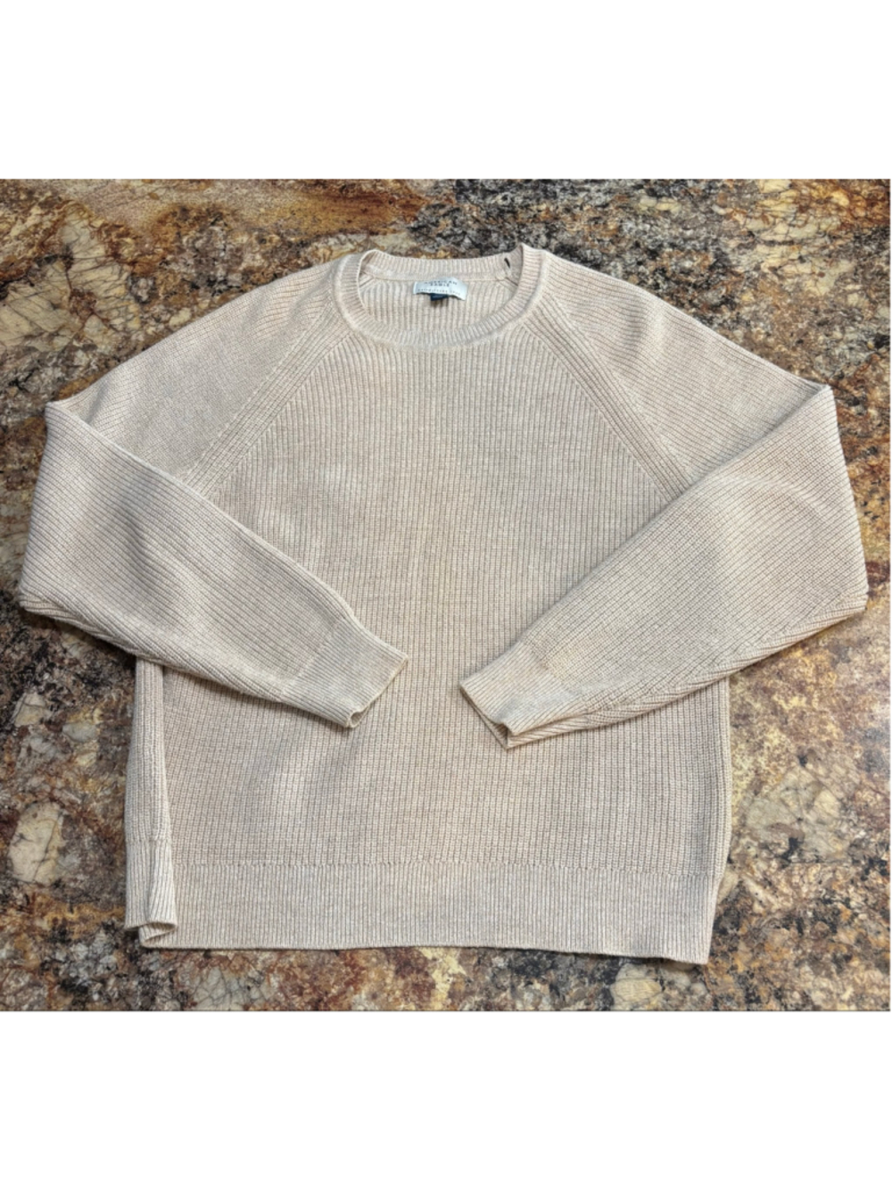 American Eagle Beige Men’s Knit Crewneck Sweater
